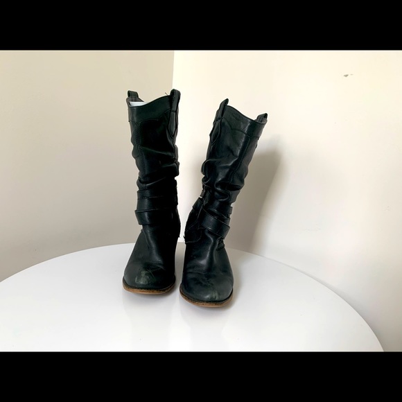 ALDO black western-styled leather boots - 8.5 - Picture 4 of 10
